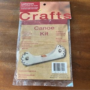 Leatherwork Craft Kit Canoe Boy Scout Project